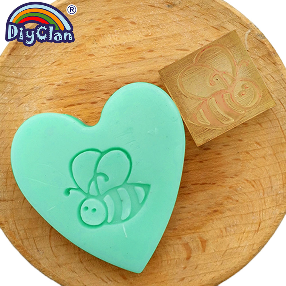 Soap Making Websites - Bee pattern natural handmade soap stamp