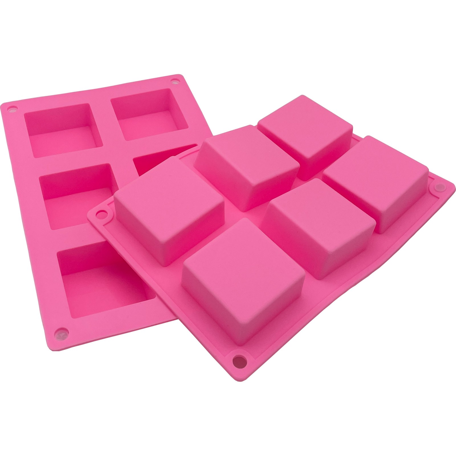 2 Pieces Square Soap Mold Smal - đánh giá và giá Soap Making Websites