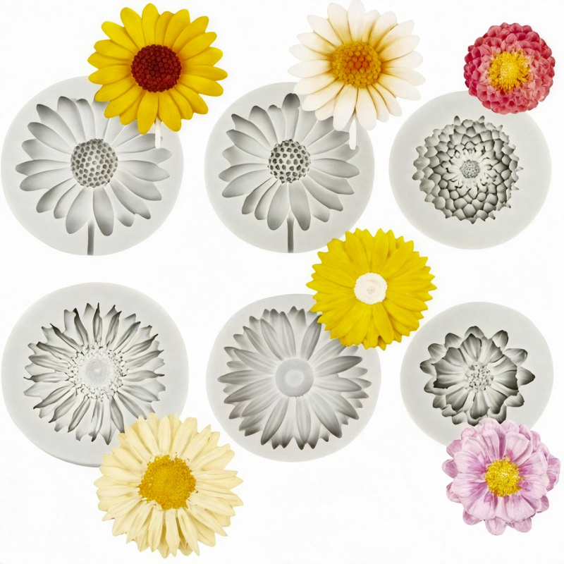 6 Pieces，Sunflower Daisy Silic - đánh giá và giá Soap Making Gloves