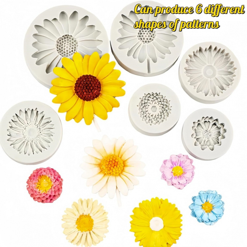 6 Pieces，Sunflower Daisy Silic - đánh giá và giá Soap Making Gloves