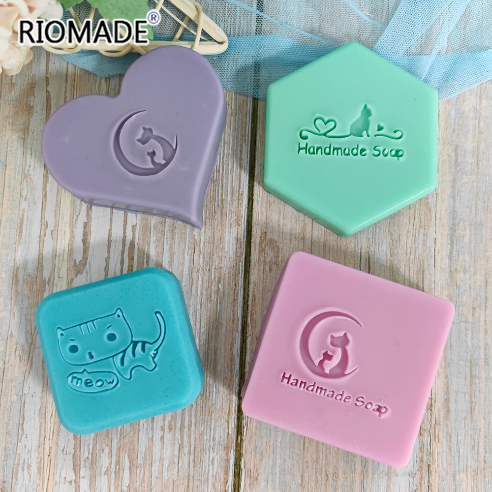 Cute Cat Handmade Soap Stamp K - đánh giá và giá Soap Making Websites