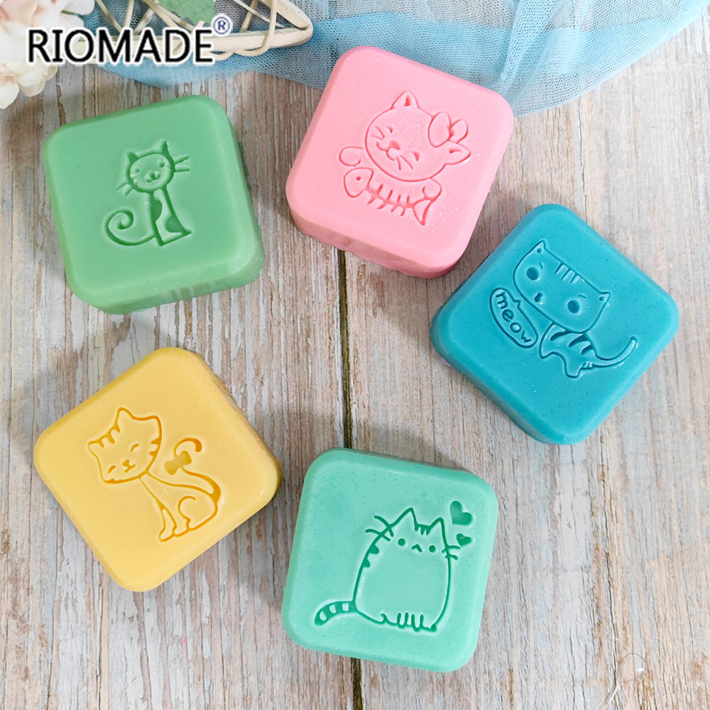 Cute Cat Handmade Soap Stamp K - đánh giá và giá Soap Making Websites