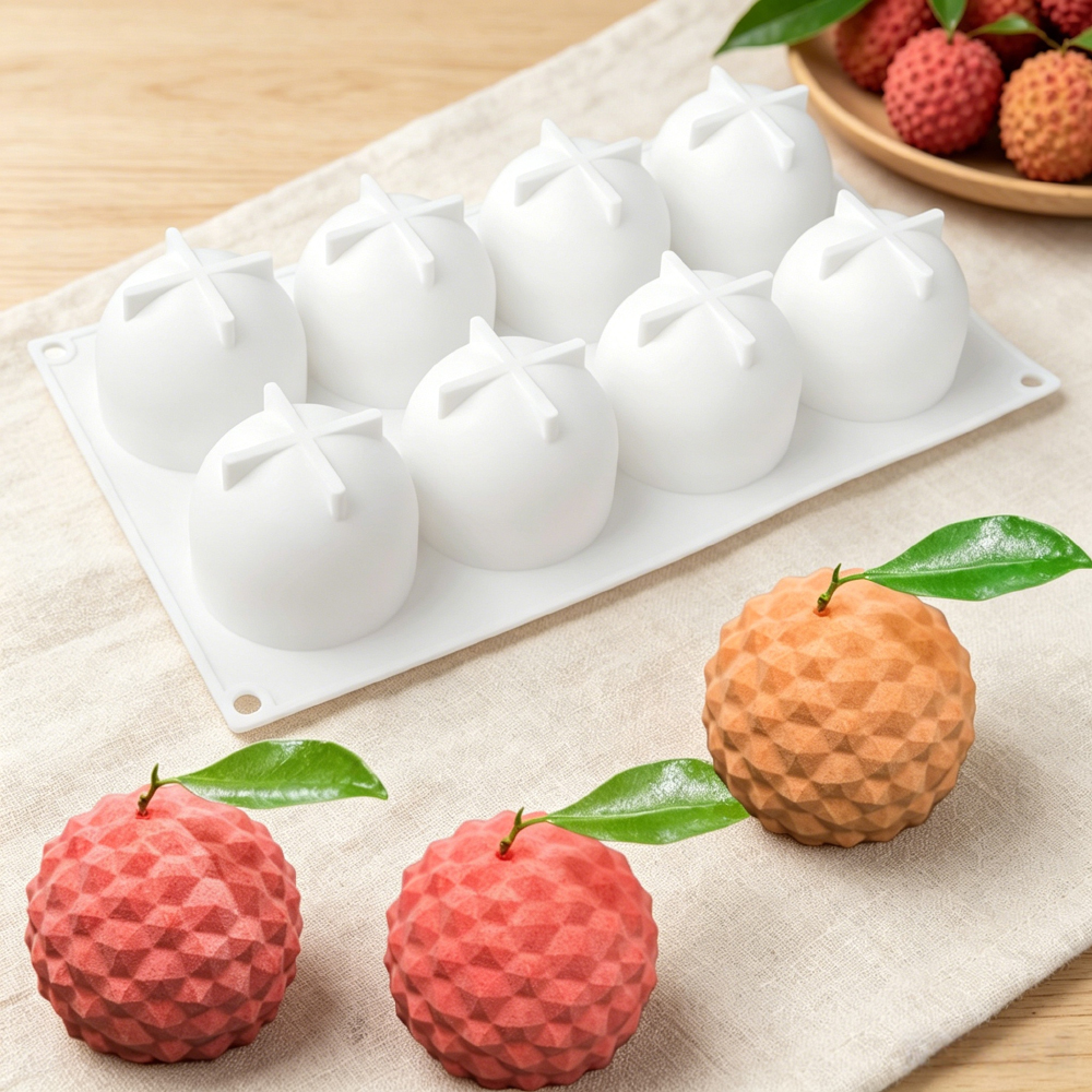 8‑Cavity Lychee Silicone Mold  - đánh giá và giá Soap Making Gloves