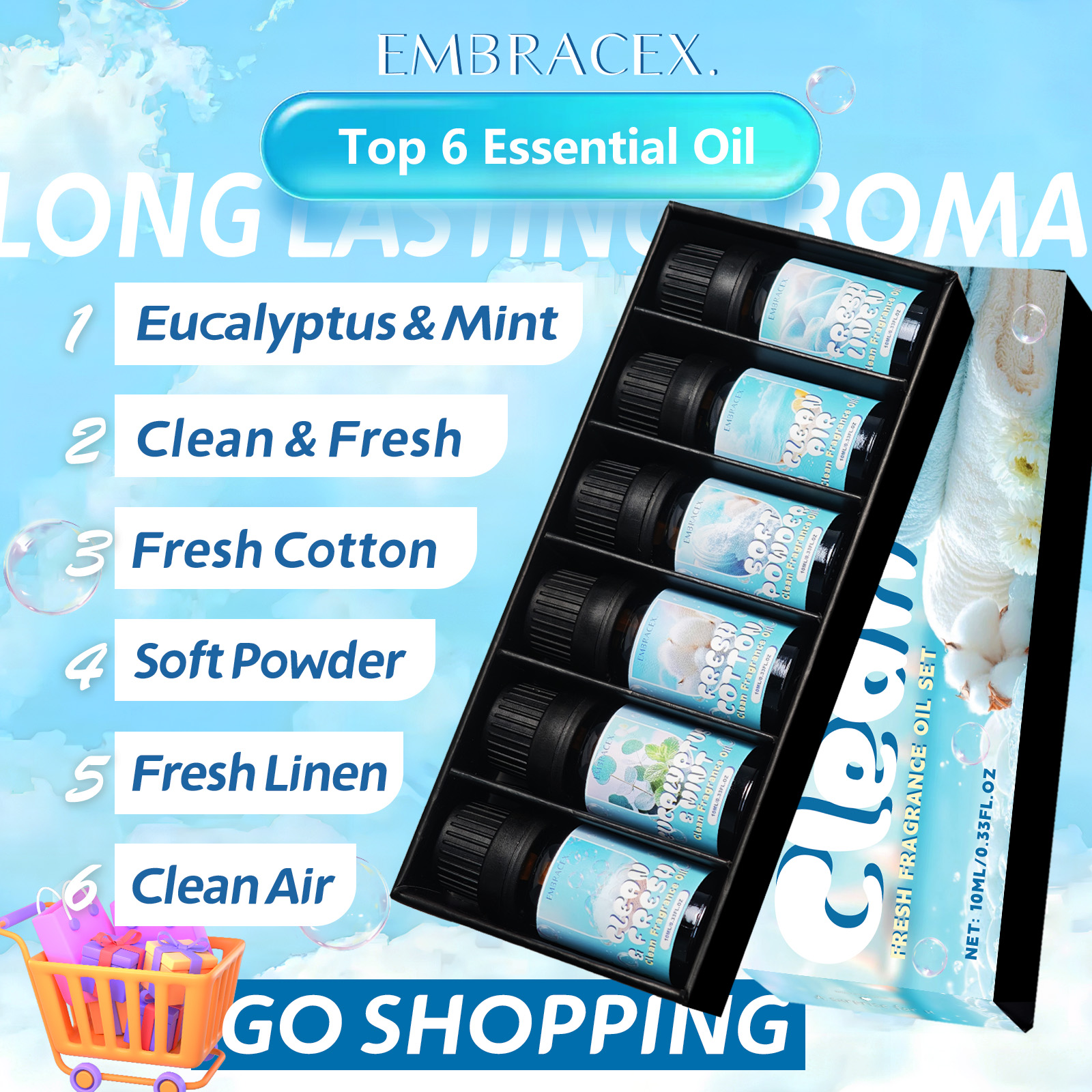 6PC/1PC Clean Essential Oil Gi - đánh giá và giá Soap Making Friend