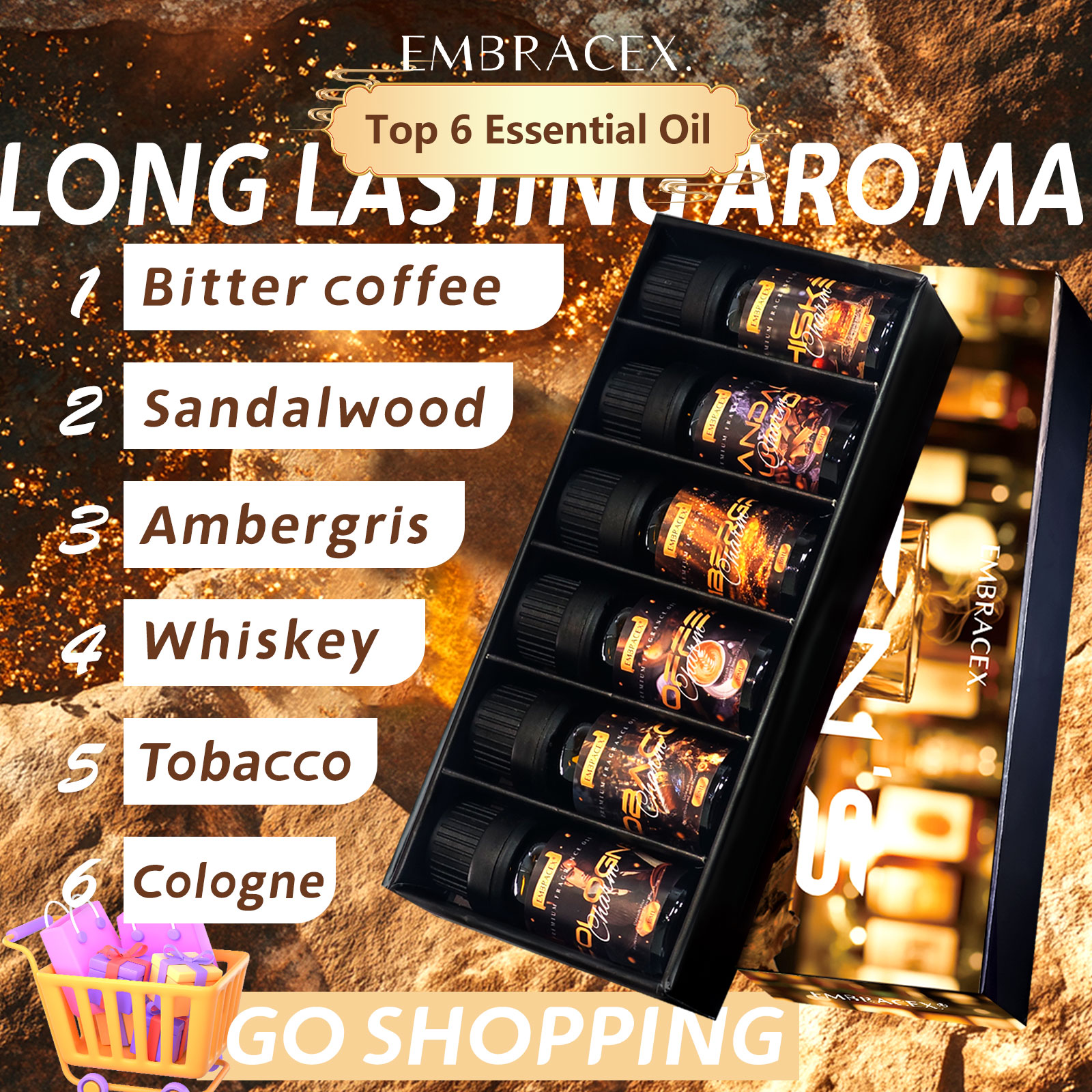6PC/1PC 10ML Men's Essential o - đánh giá và giá Soap Making Friend
