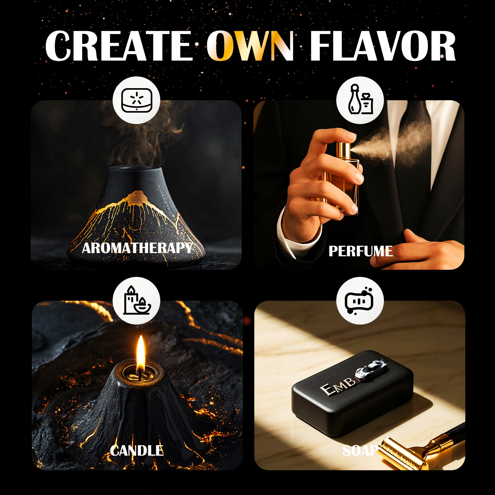 6PC/1PC 10ML Men's Essential o - đánh giá và giá Soap Making Friend