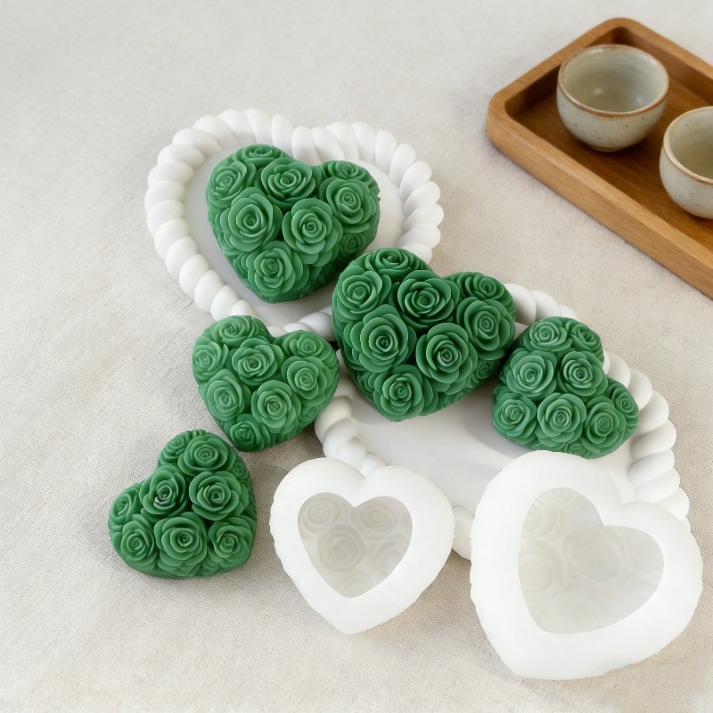 DIY Love Rose Flowers Valentin - đánh giá và giá Soap Making Raw Material