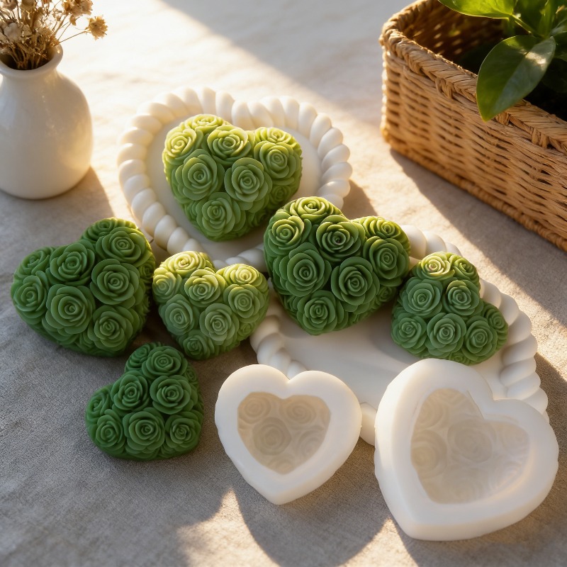 DIY Love Rose Flowers Valentin - đánh giá và giá Soap Making Raw Material