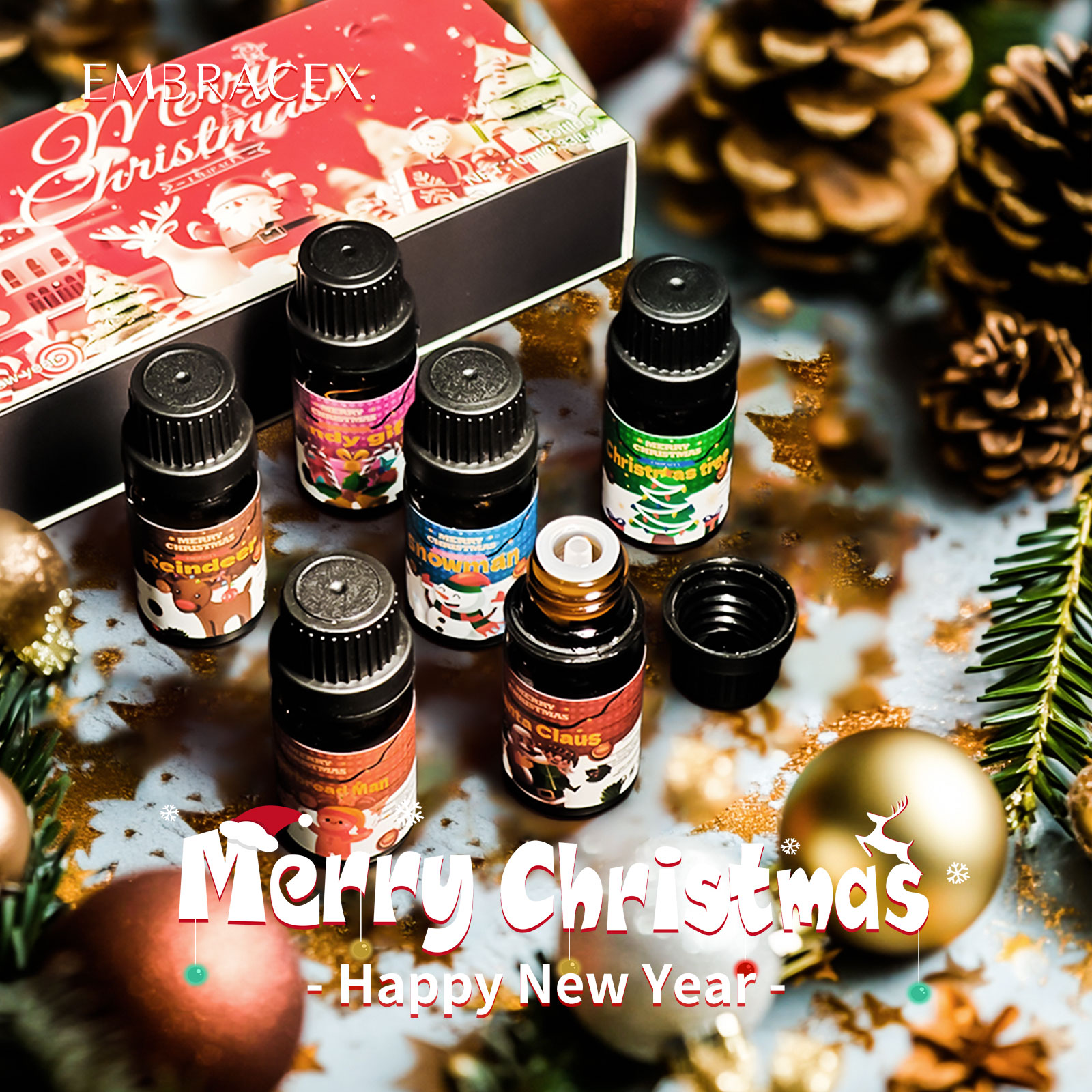 6PC/1PC 10ML Merry Christmas E - đánh giá và giá Soap Making Friend