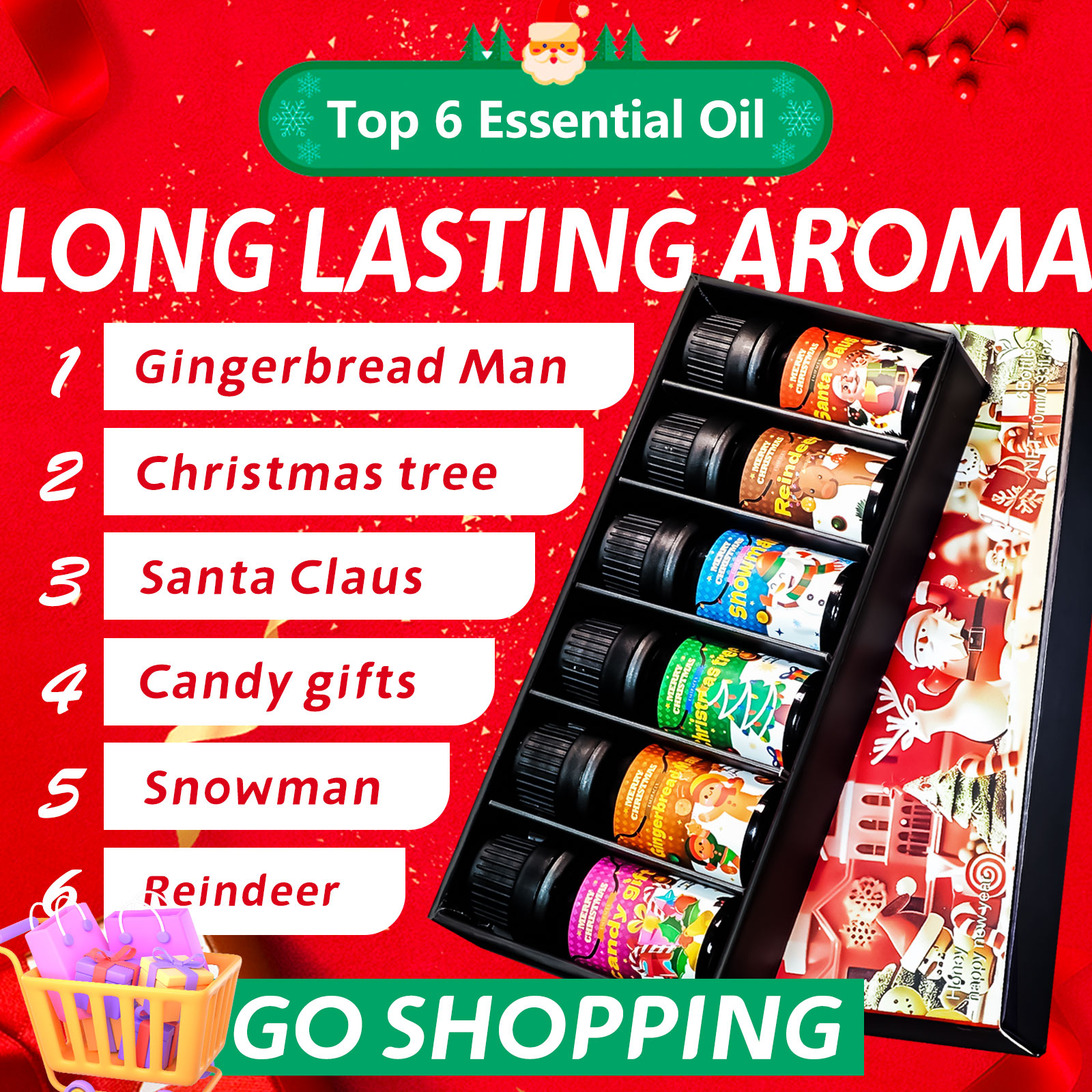 6PC/1PC 10ML Merry Christmas E - đánh giá và giá Soap Making Friend