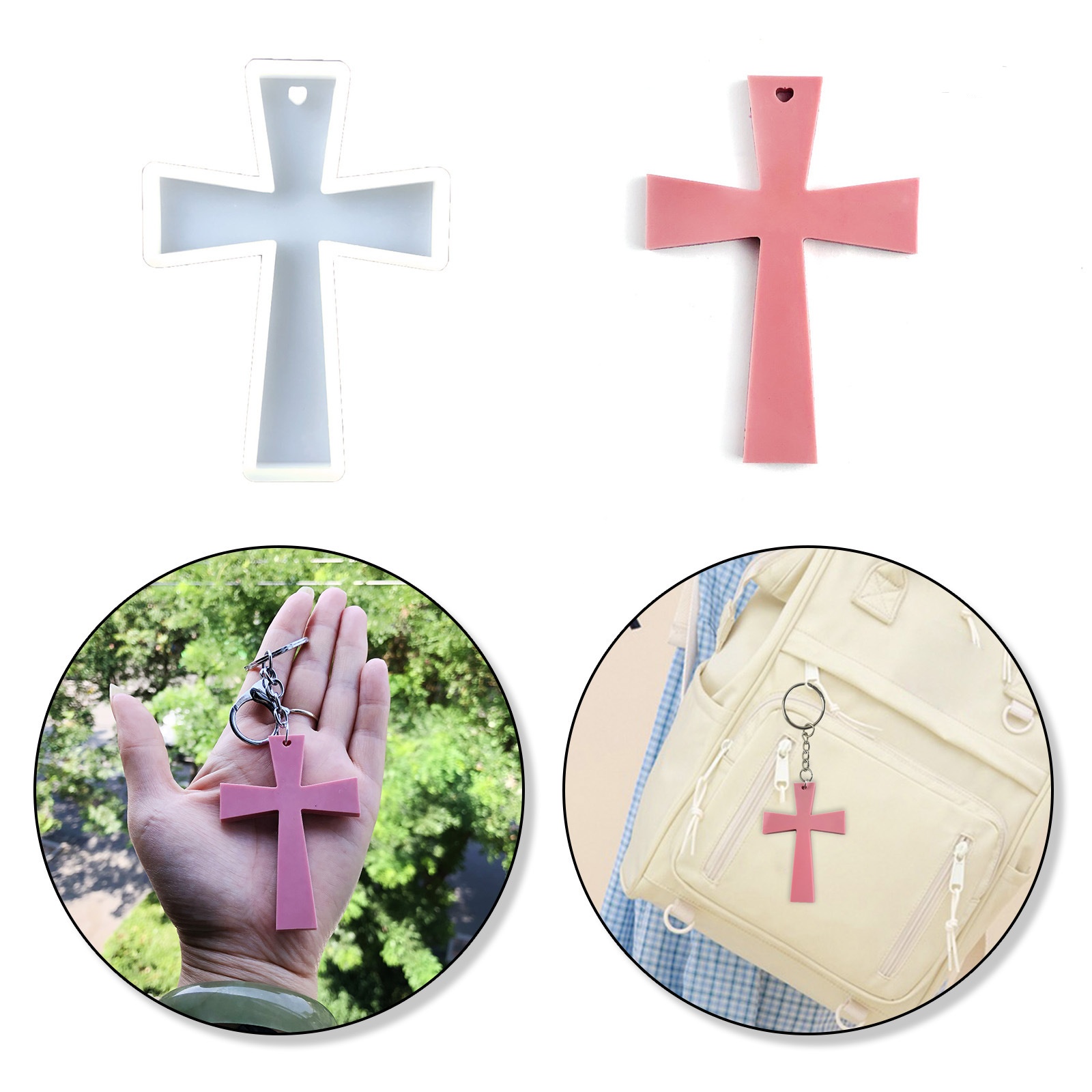 Silicone Mold Blessing Cross D - đánh giá và giá Soap Making Raw Material
