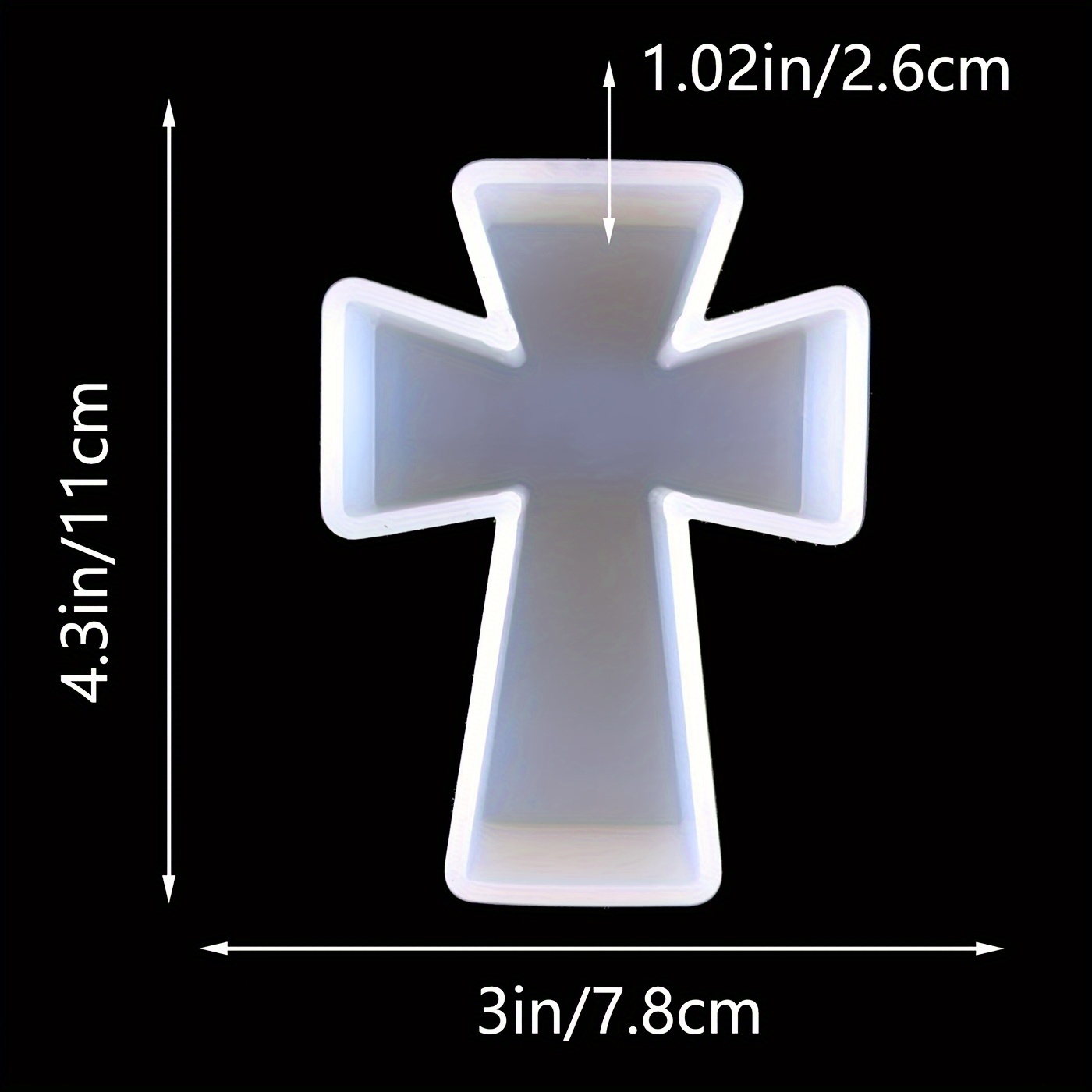 Silicone Mold Blessing Cross D - đánh giá và giá Soap Making Raw Material