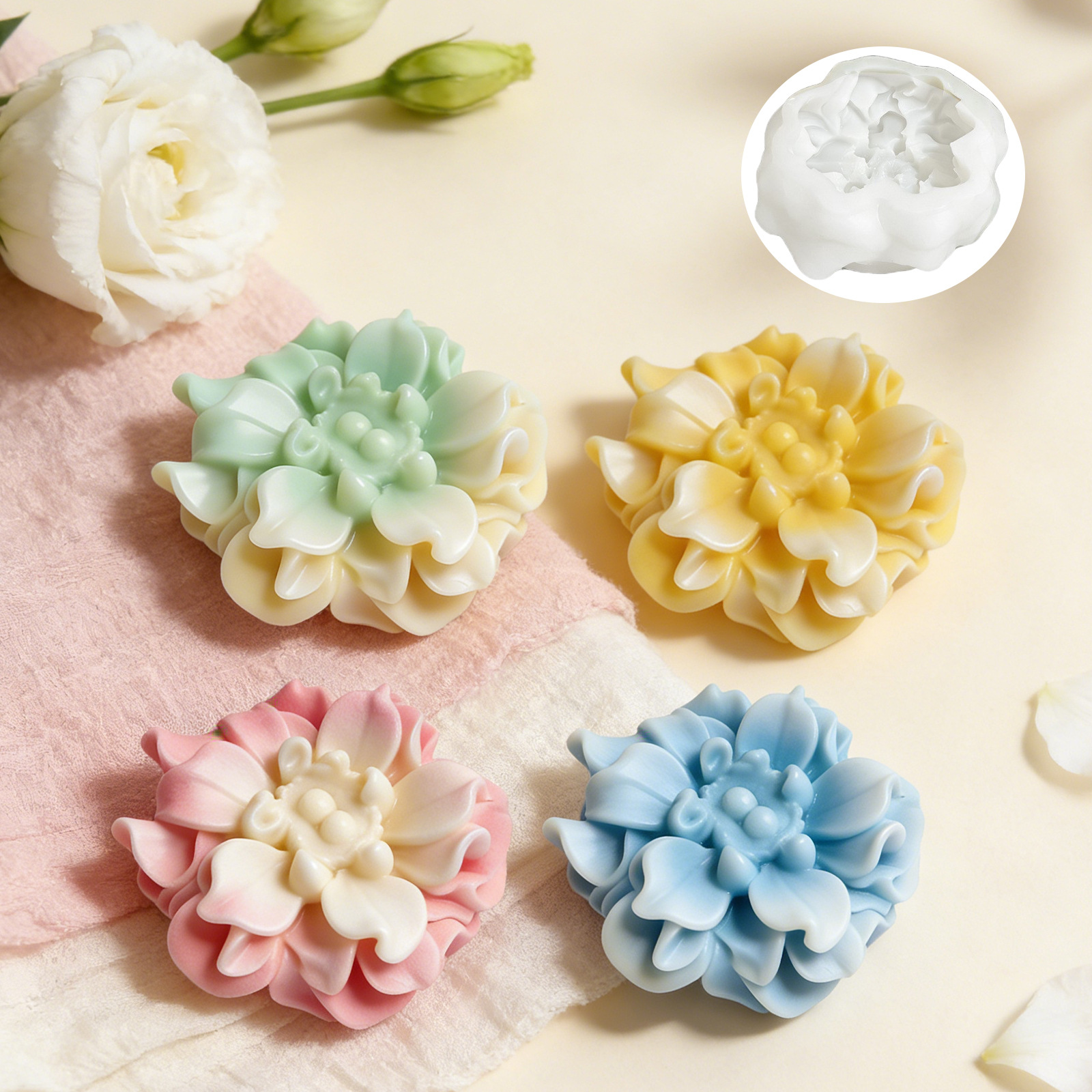 Silicone Mold Flower Shape 3D  - đánh giá và giá Soap Making Hobby