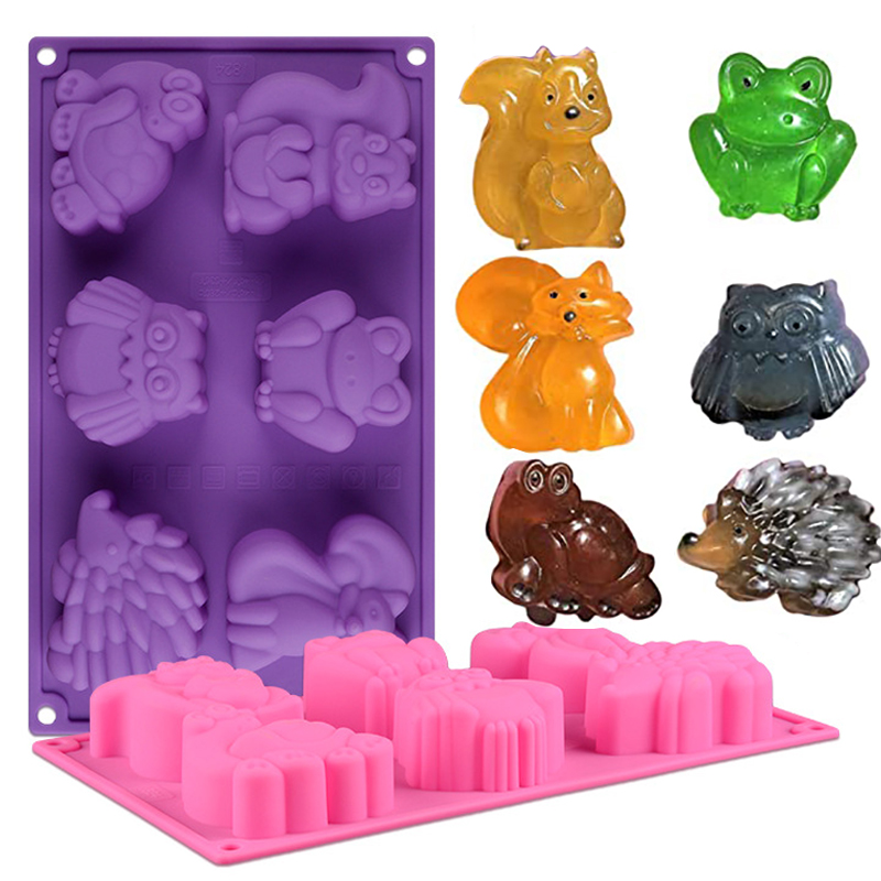 1Pcs Forest Animals Silicone S - đánh giá và giá Soap Making Websites