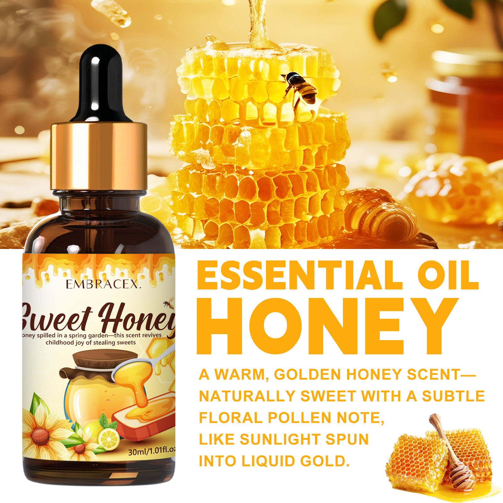 30ml Honey Essential Oil Food  - đánh giá và giá Soap Making Friend